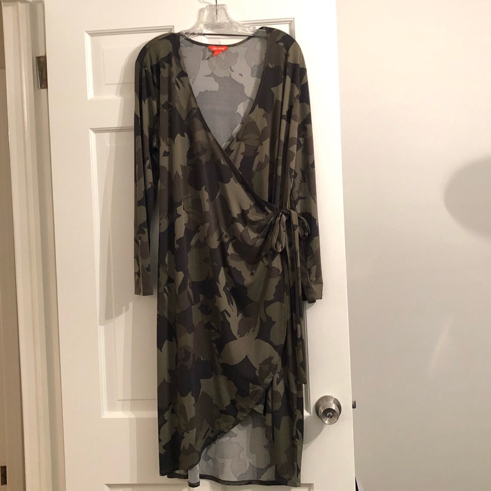 Joe Fresh Camo Wrap dress XL